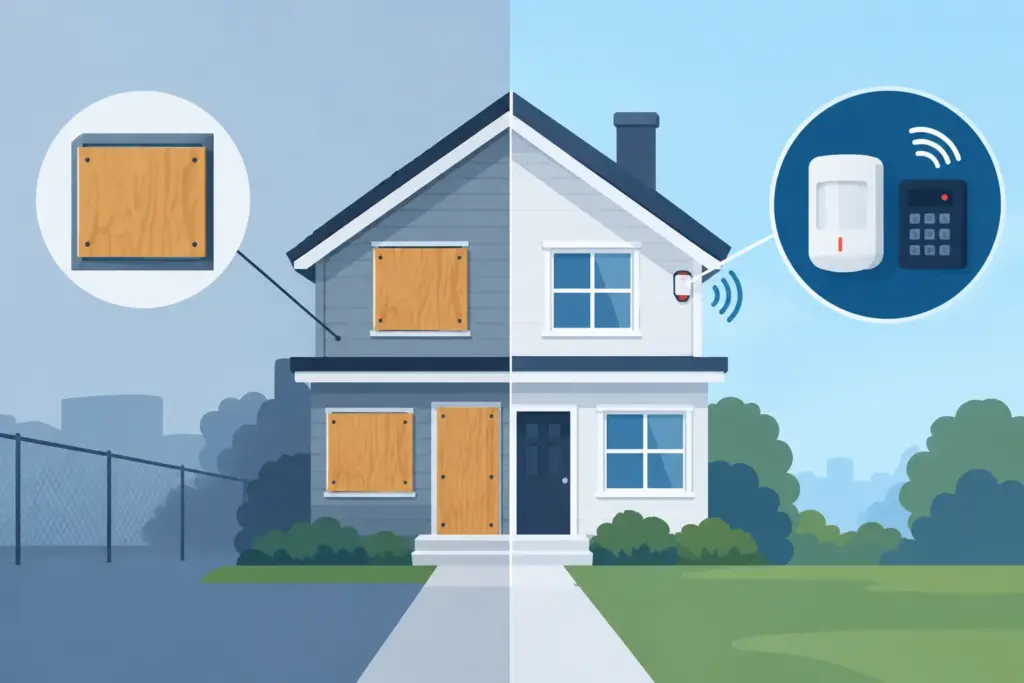 Vacant Property Boarding or Alarms - Which Works