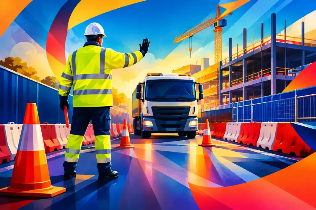 Traffic Control Example for Safer Site Access